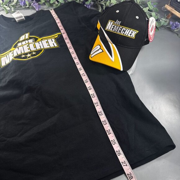Joe Nemechek NASCAR Cap Men Hat Graphic Knit Tee Shirt Sportswear Fan Signed - Picture 14 of 16